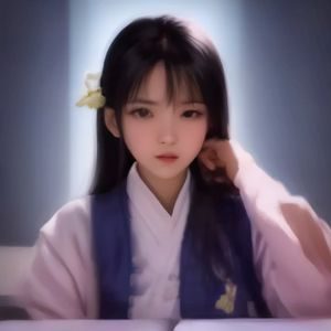 芒果tv官网主编林小满，女性，戴眼镜，短发，在书架前微笑，背景有绿植，显得知性亲切